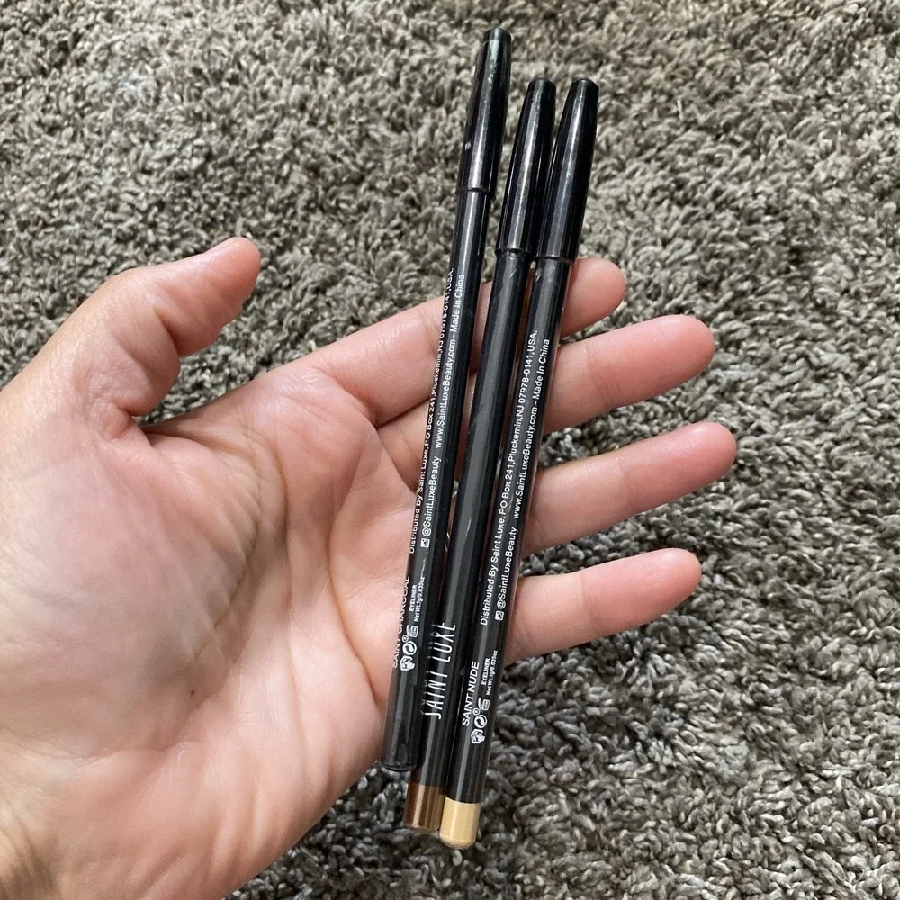 Saint Luxe Eyeliner Trio Set Nude Bronze Charcoal Full Size Sealed New